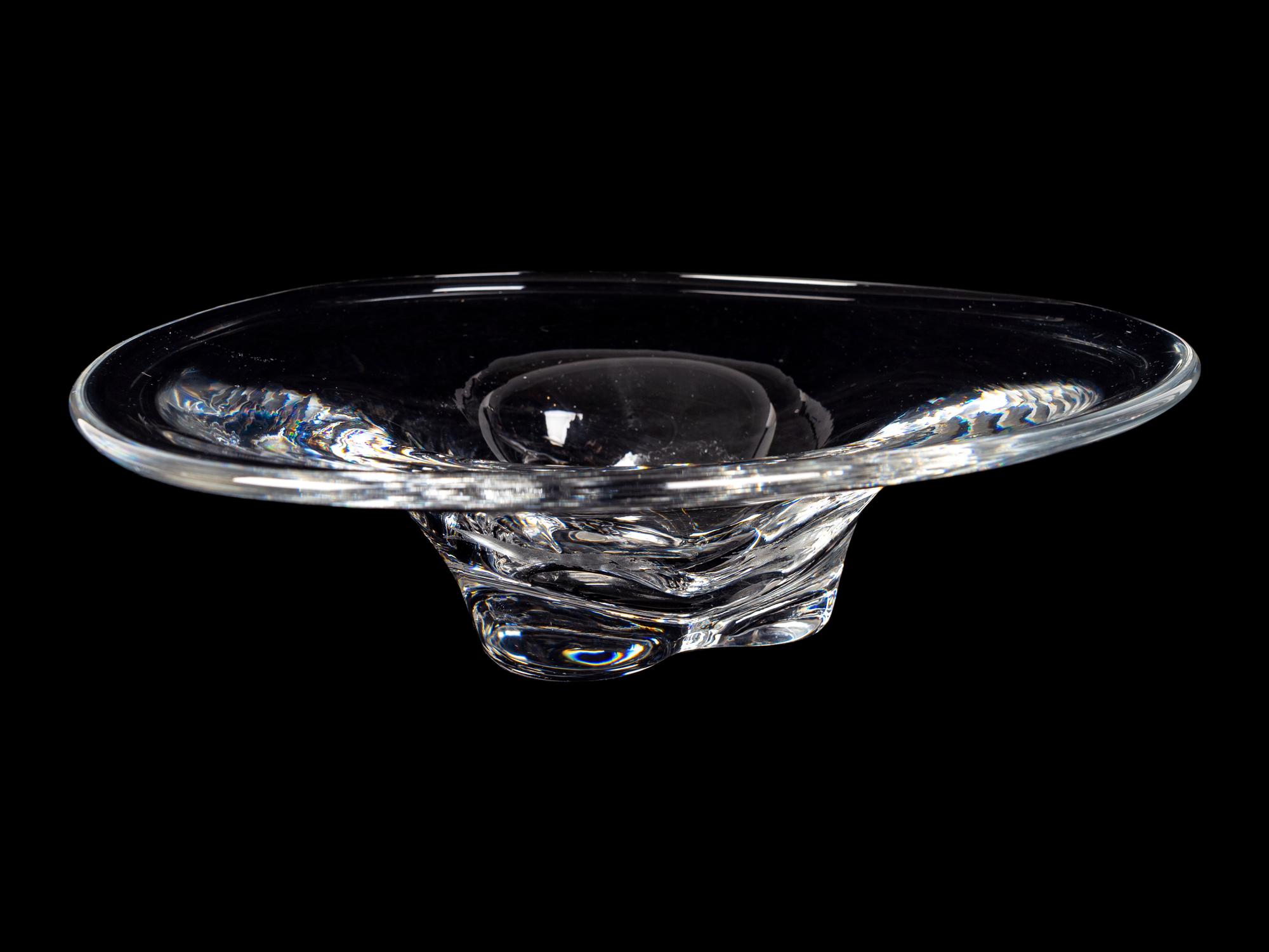 An Orrefors Glass Centerbowl