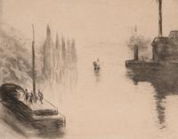 L’île Lacroix, Rouen, 1887; printed 1907 (second state)