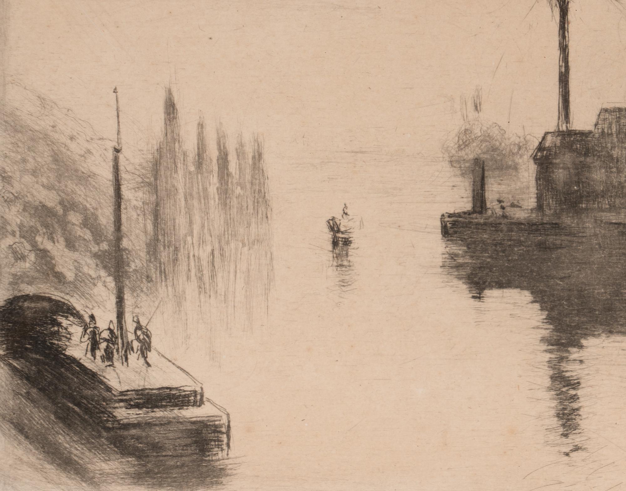 L’île Lacroix, Rouen, 1887; printed 1907 (second state)
