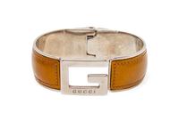 Gucci Silvertone 'G' Cuff, 1990-2000s