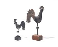 Two Sheet Tin or Iron Steeple Cocks, French, 19th / 20th Century