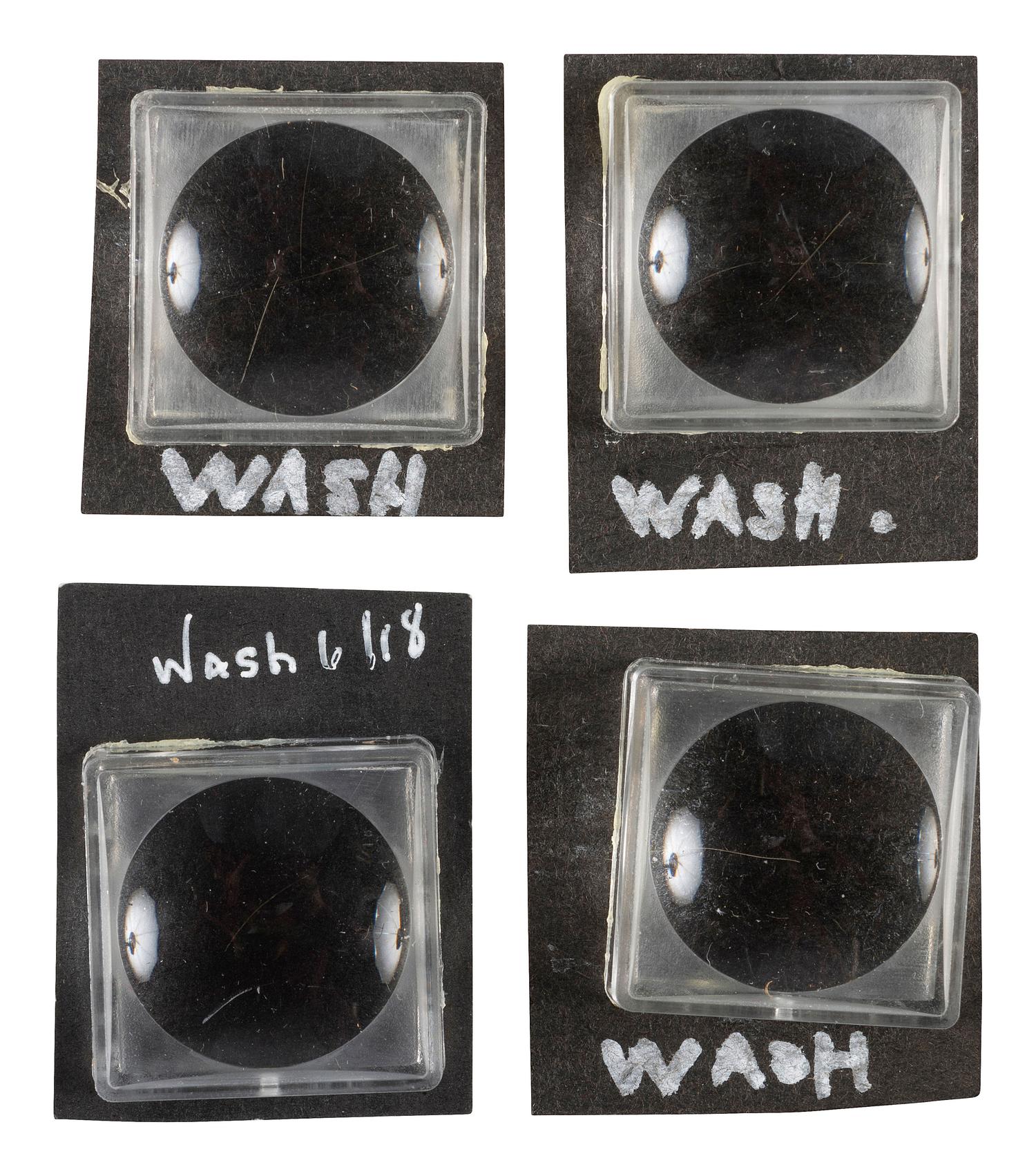 [WASHINGTON, George (1732-1799)]. Strands of hair attributed to George Washington.