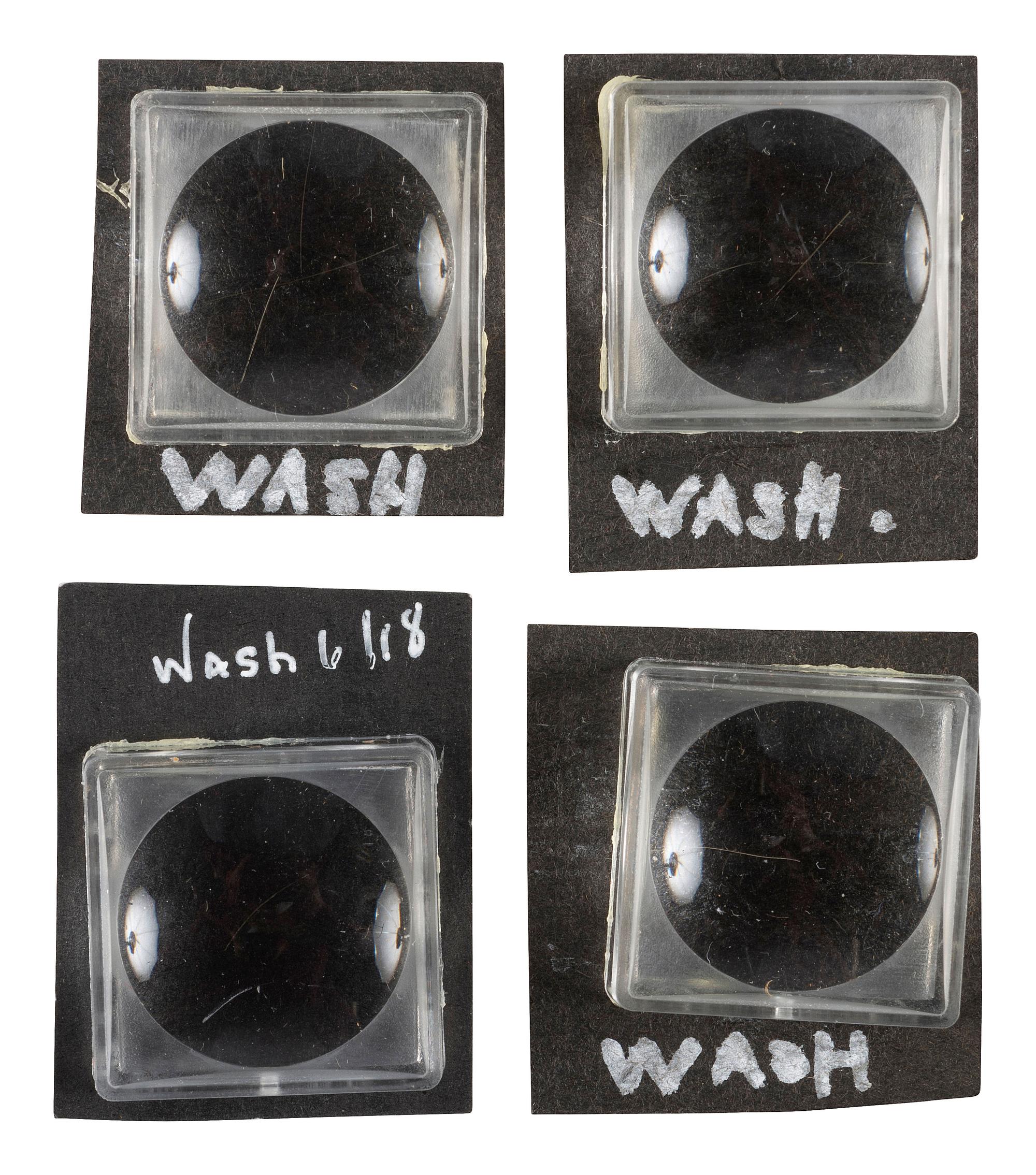 [WASHINGTON, George (1732-1799)]. Strands of hair attributed to George Washington.