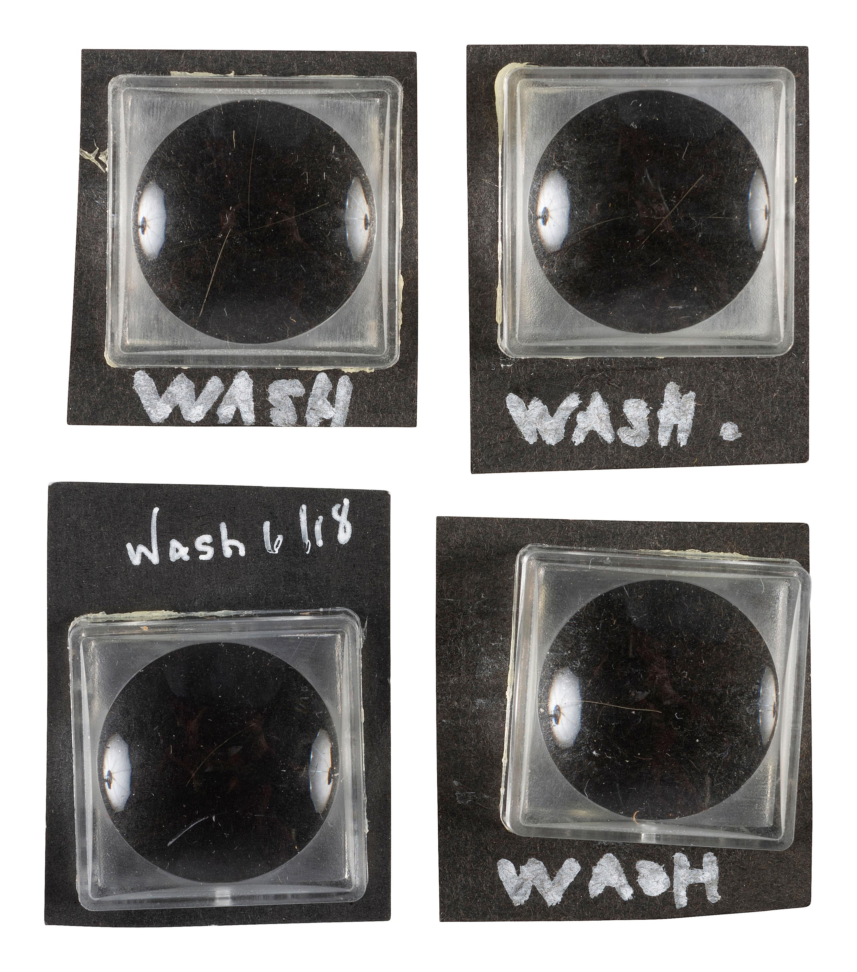[WASHINGTON, George (1732-1799)]. Strands of hair attributed to George Washington.