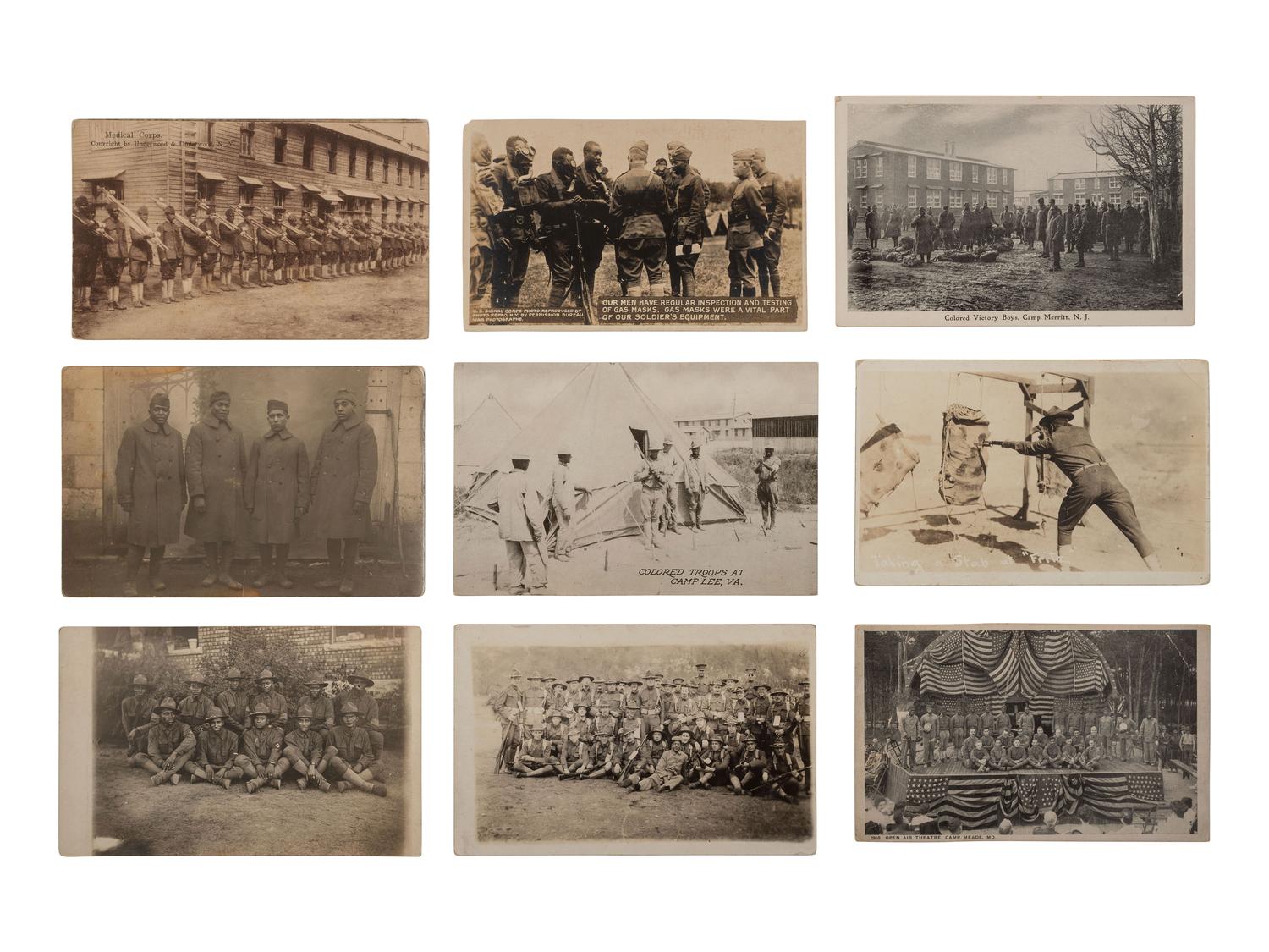 [BUFFALO SOLDIERS]. A large collection of photographs and documents related to 19th-20th century African American military service.
