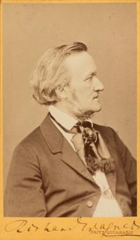 WAGNER, Richard (1813-1883). Carte de visite, signed lower margin (“Richard Wagner”), n.d.