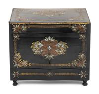 A French Mother-of-Pearl Inlaid Ebonized Cave à Liqueur