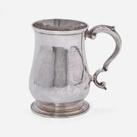A child's silver cann Bearing mark for Jacob Hurd (1703-1758) of Boston, MA
