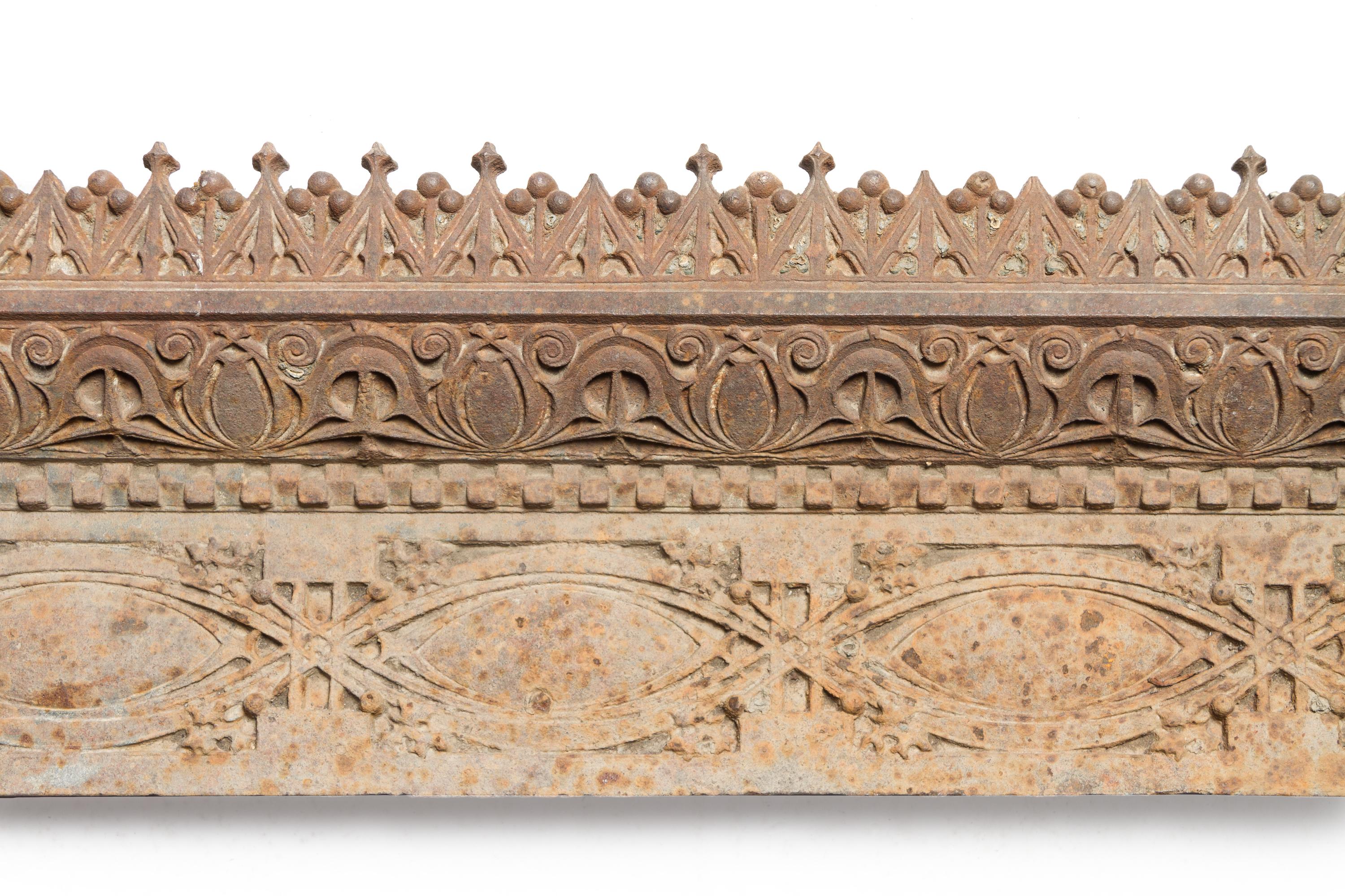 A Louis Sullivan Wrought Iron Frieze from the Gage Building Length 135 x height 8 3/4 inches. — CIRCA 1899
