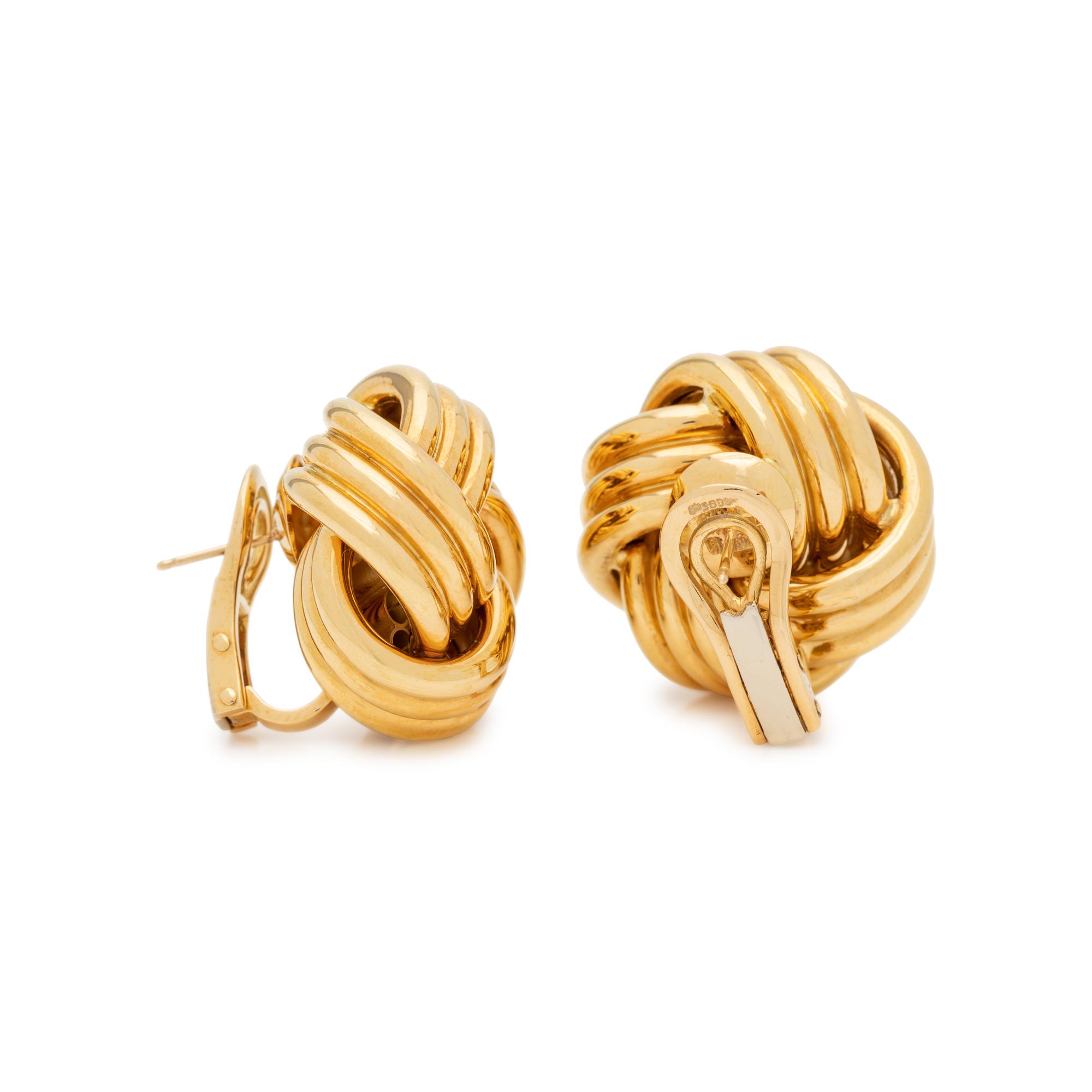 YELLOW GOLD EARCLIPS