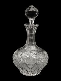 A Hawkes Cut Glass Decanter and Eight Cordials