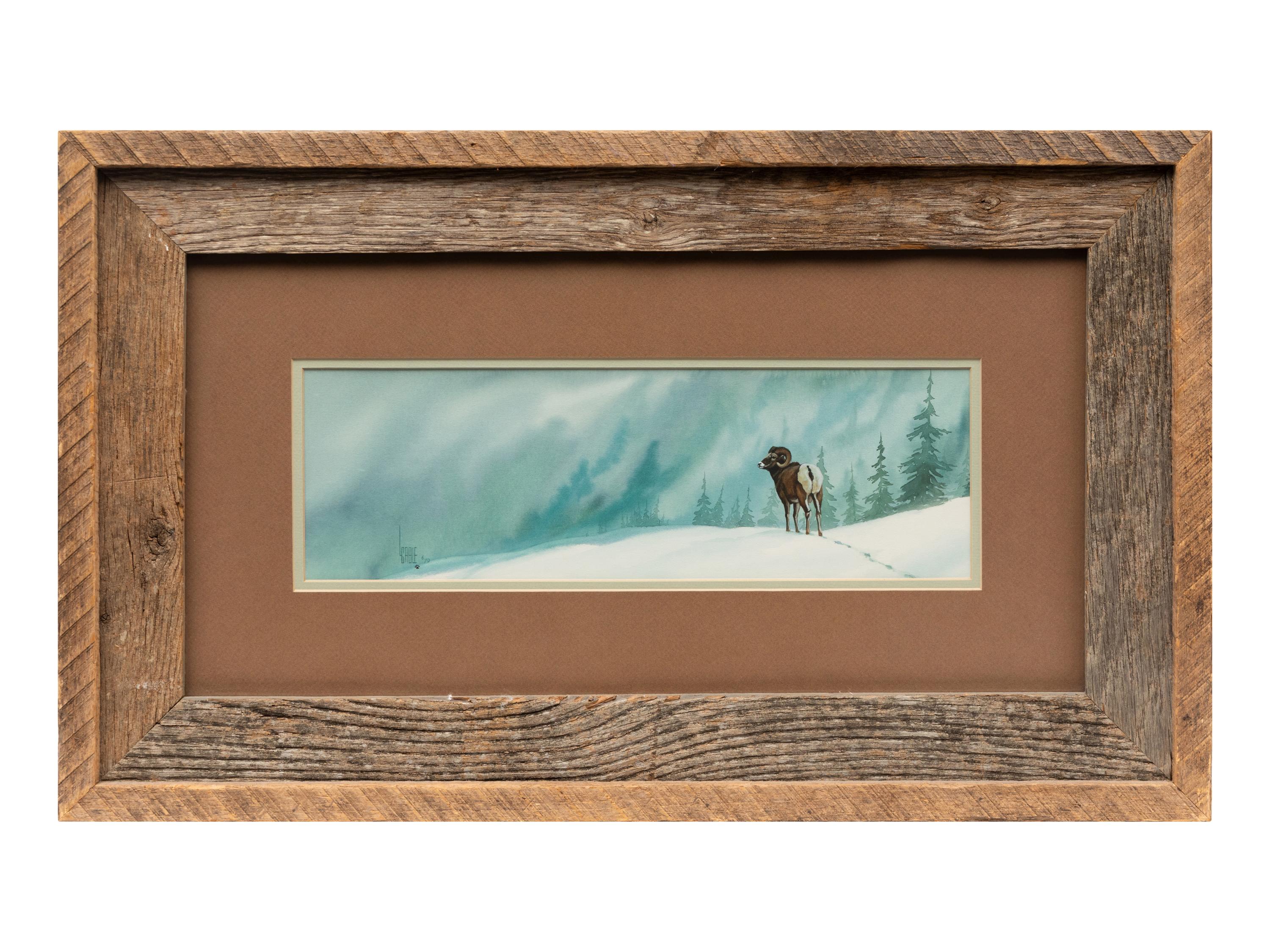 Bighorn in Snow