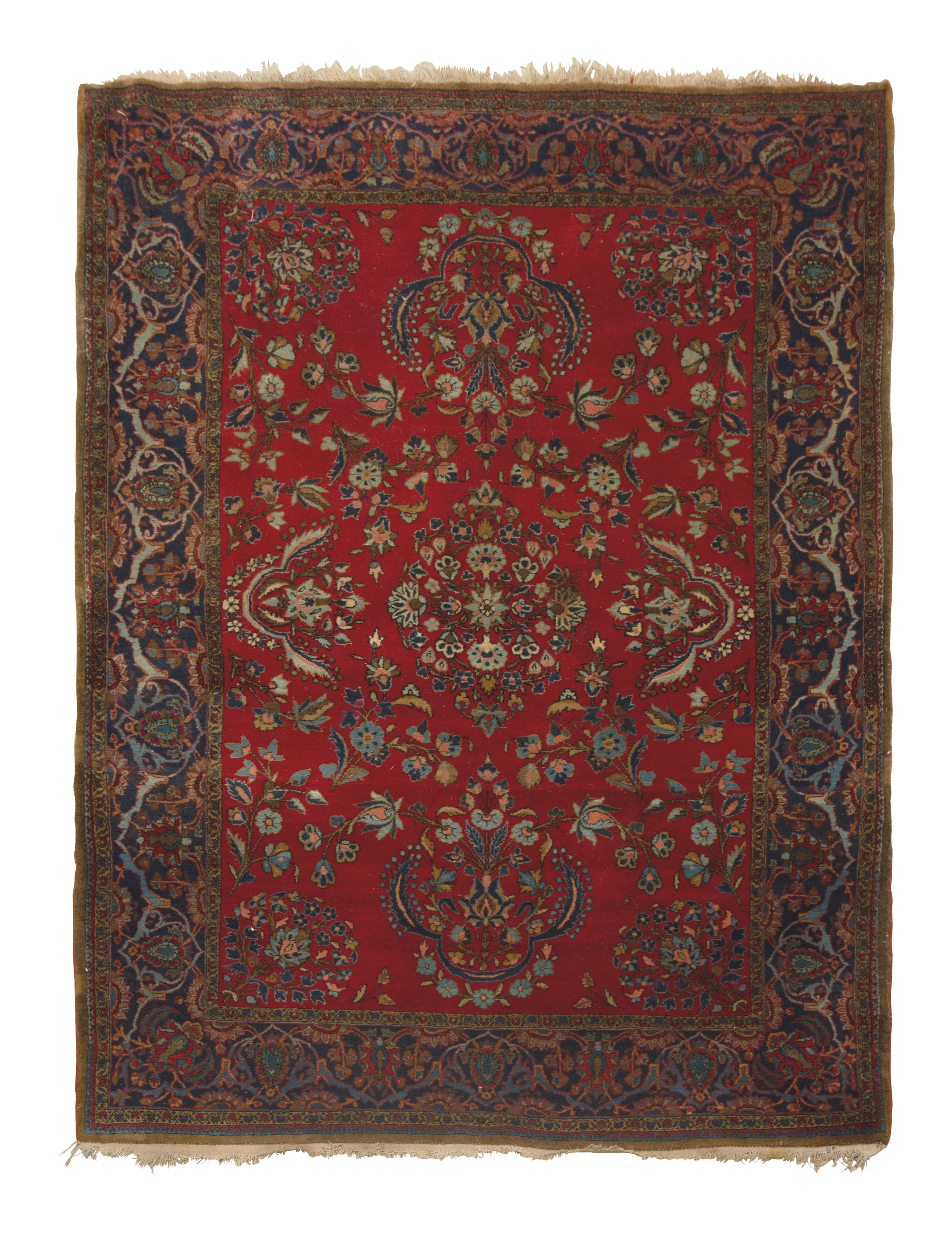 A Sarouk Wool Rug