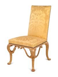 A Queen Anne Giltwood Side Chair