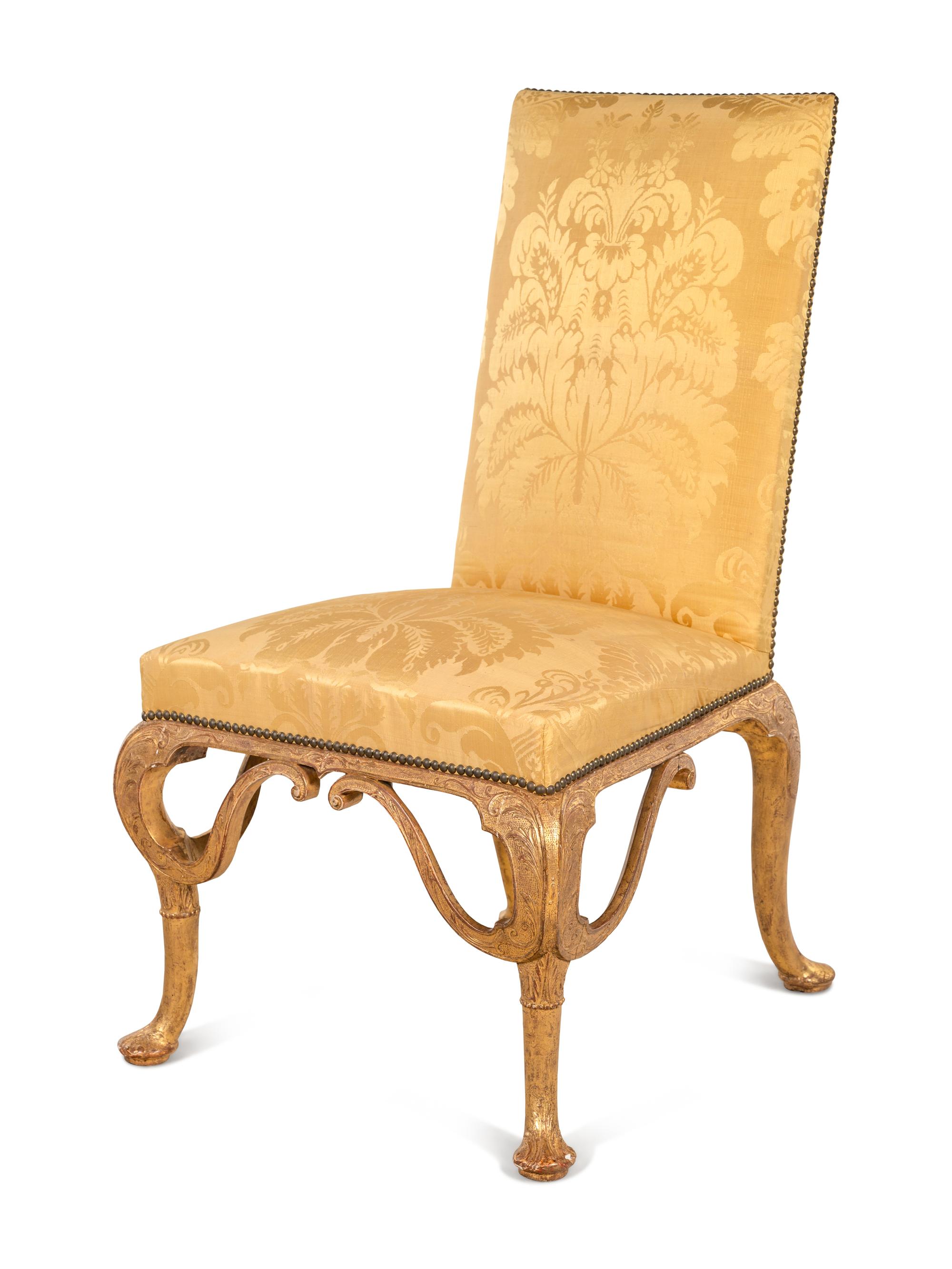 A Queen Anne Giltwood Side Chair