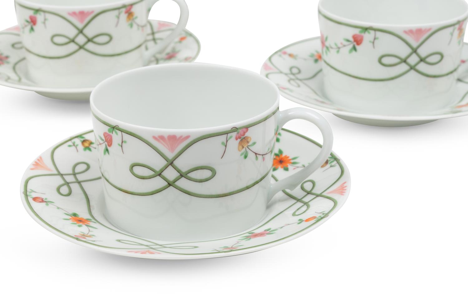 A Raynaud-Limoges Guirlandes Porcelain Dinner Service