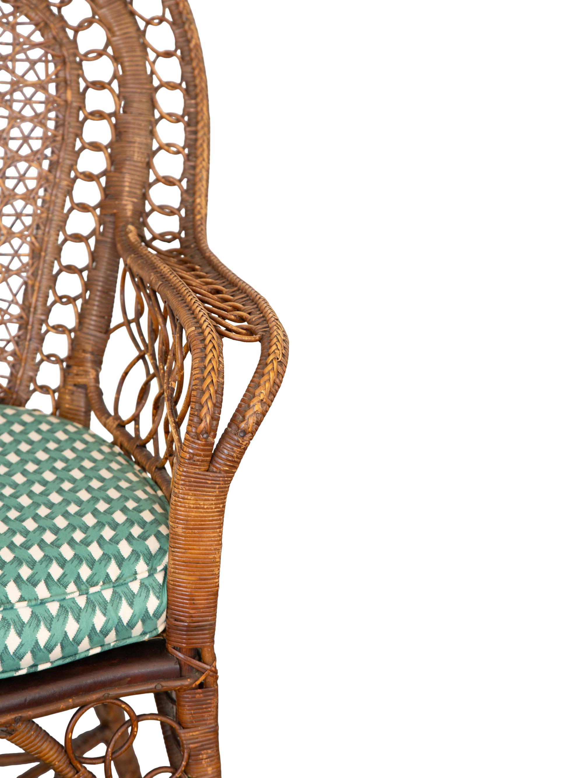 Two Rattan Armchairs
