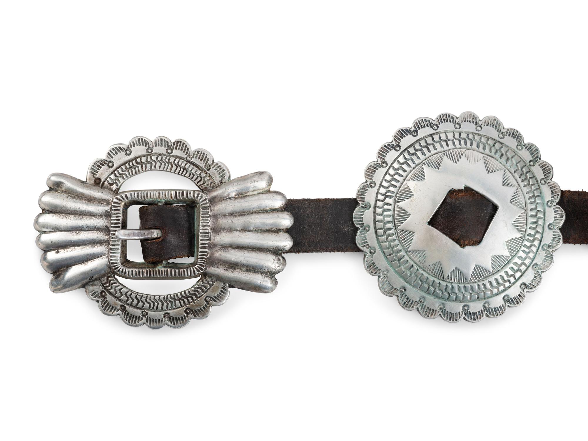 Southwestern-style Cast Concha Belt