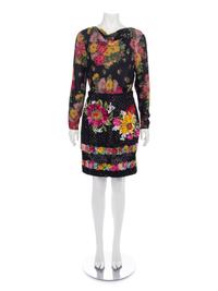 Two Valentino Floral Ensembles, 1980-90s
