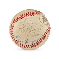 A 1949 St. Louis Browns and St. Louis Cardinals Multi Signed Autograph Baseball (Beckett Authentication Services)