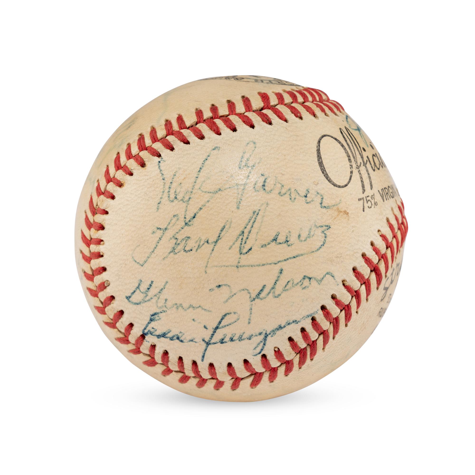 A 1949 St. Louis Browns and St. Louis Cardinals Multi Signed Autograph Baseball (Beckett Authentication Services)