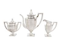 An American Silver Three-Piece Coffee Service