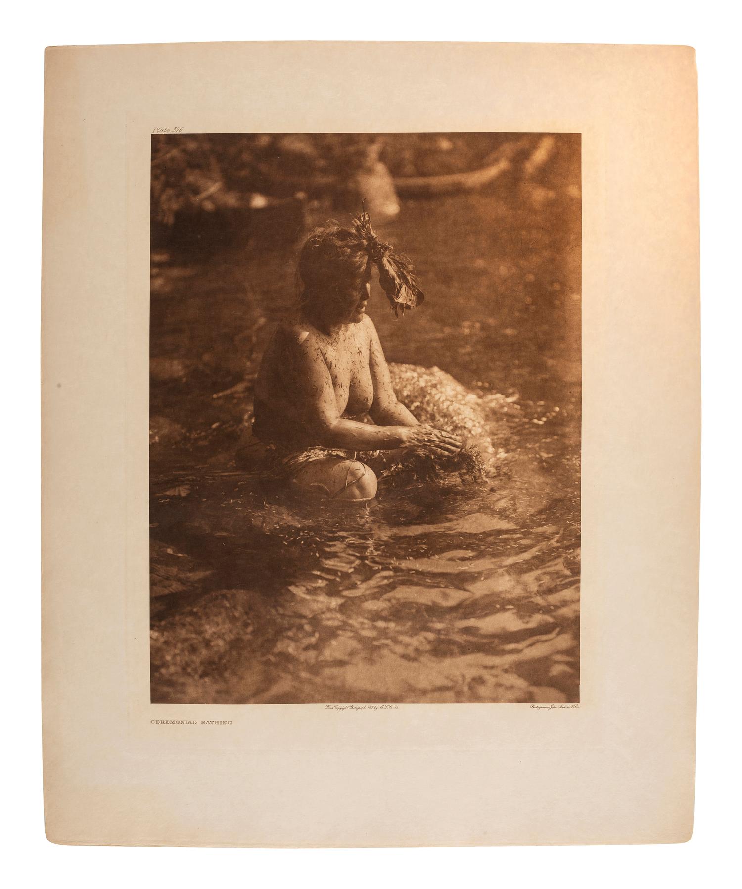 CURTIS, Edward (1868-1952). A group of 18 photogravure portraits.