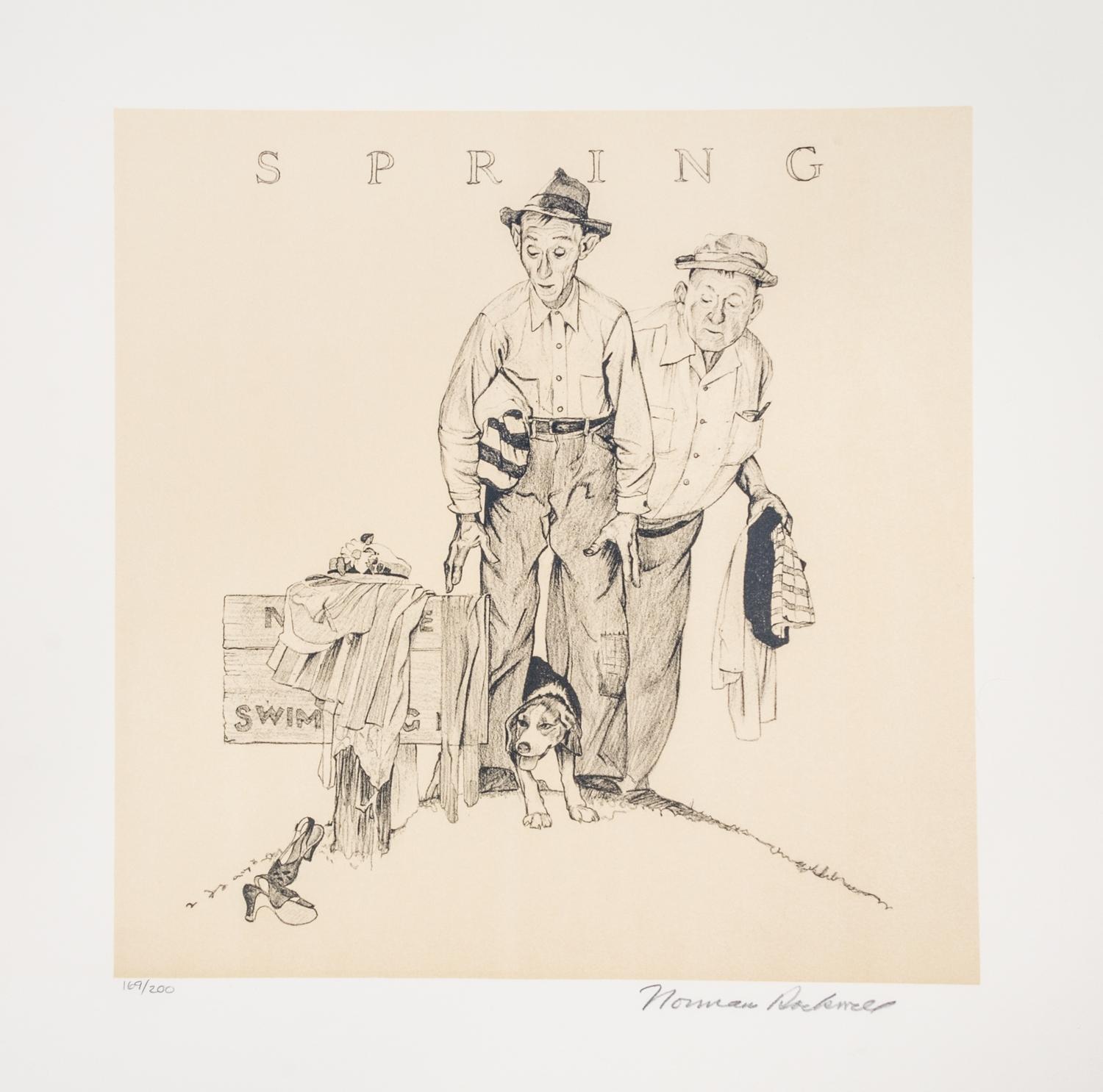 (CARICATURE) ROCKWELL, NORMAN. Four Seasons. New York, 1974. Limited edition, signed.