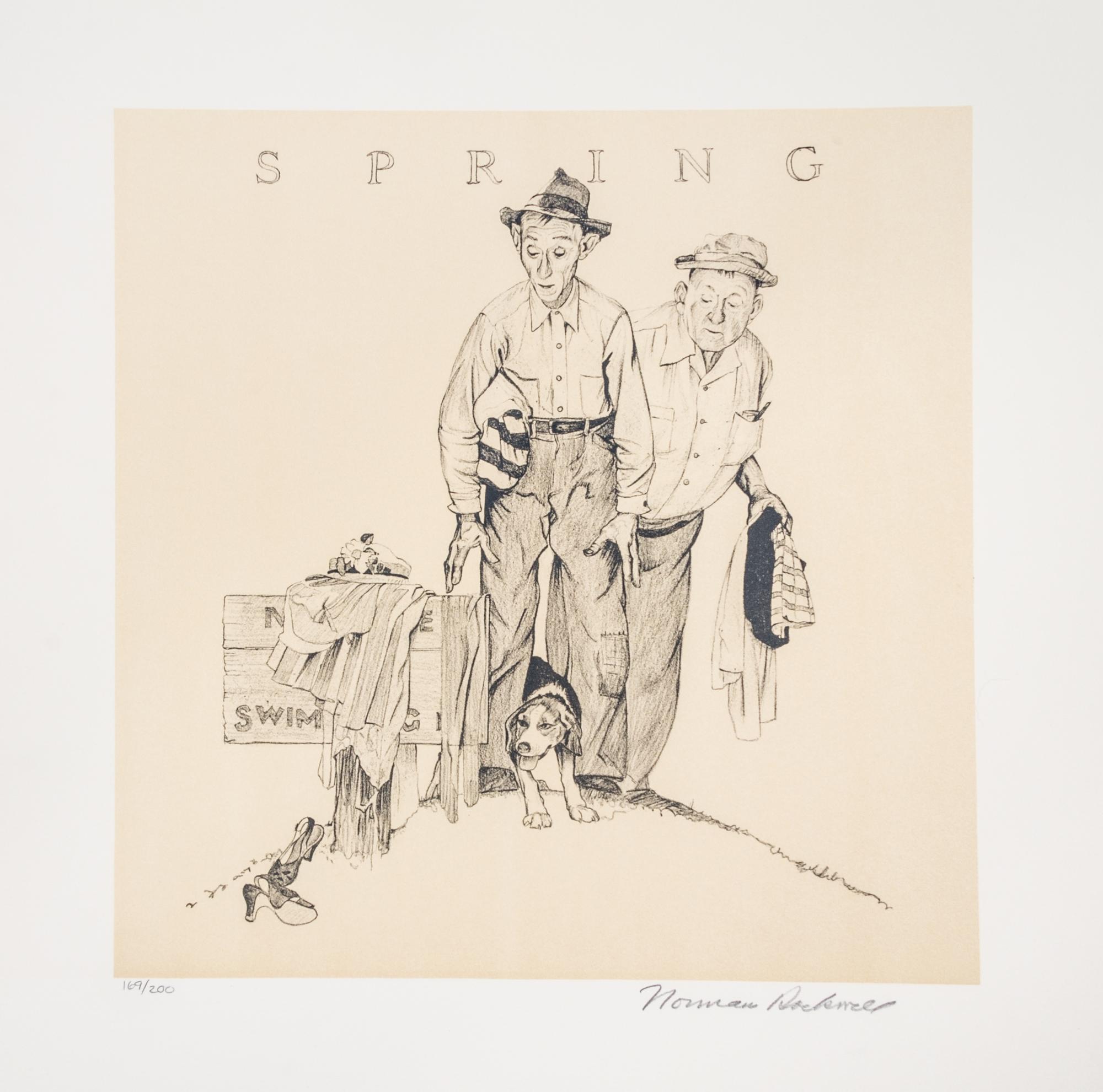 (CARICATURE) ROCKWELL, NORMAN. Four Seasons. New York, 1974. Limited edition, signed.