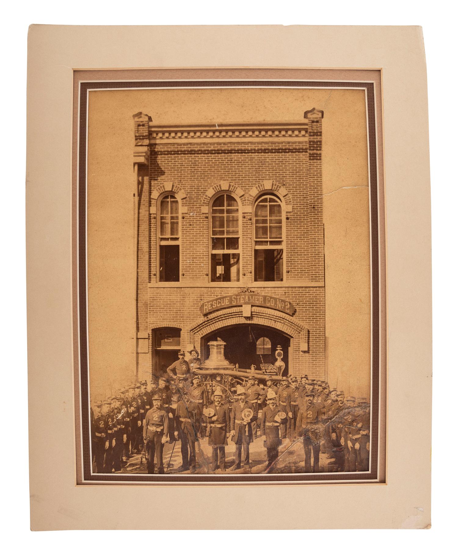[OCCUPATIONAL PHOTOGRAPHY]. A group of images of firefighters and police officers, comprising:
