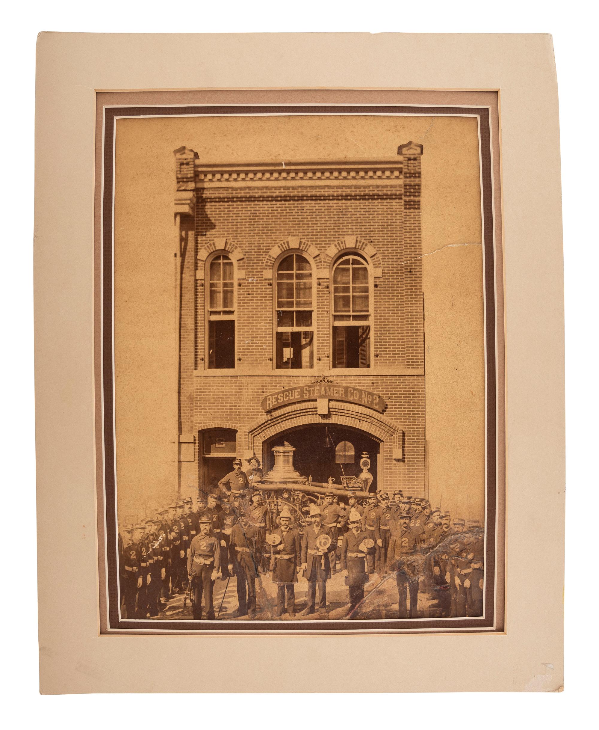 [OCCUPATIONAL PHOTOGRAPHY]. A group of images of firefighters and police officers, comprising: