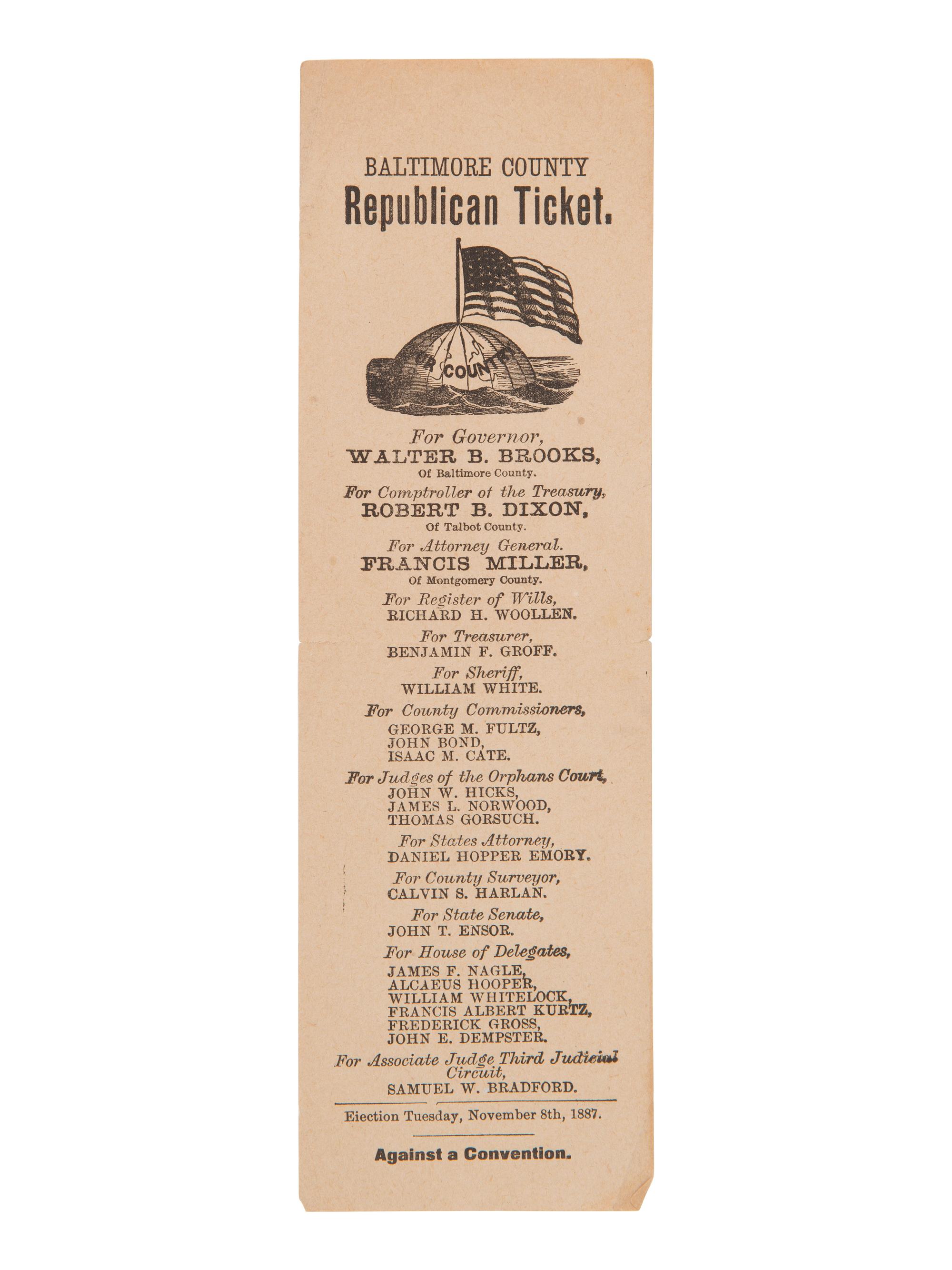 [POLITICS]. ARTHUR, Chester A. (1829-1886). Letter signed ("CA Arthur"). New York, 16 March 1880. [ With: ] clipped signatures of Presidents HAYES, ARTHUR, and CLEVELAND.