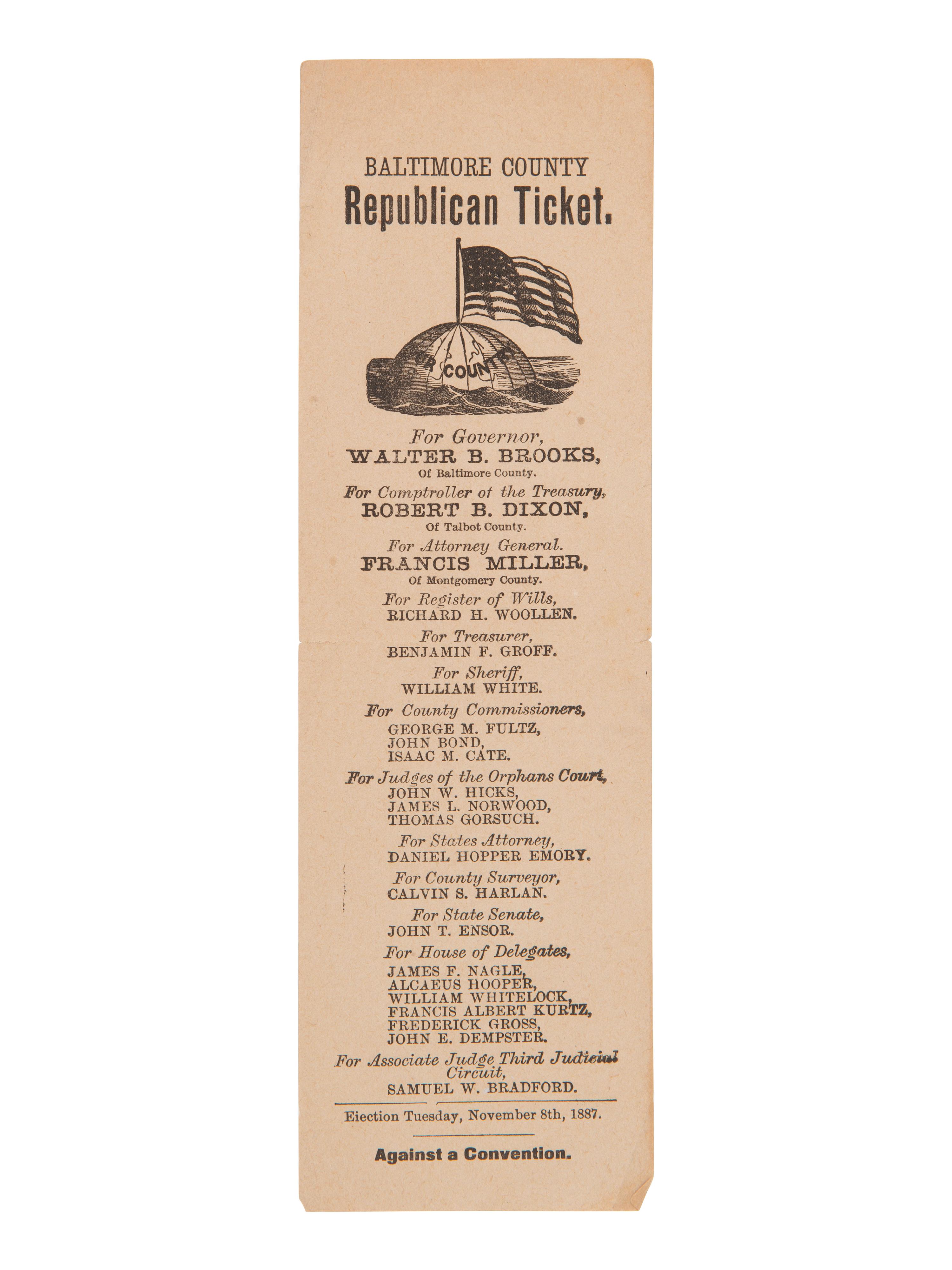 [POLITICS]. ARTHUR, Chester A. (1829-1886). Letter signed ("CA Arthur"). New York, 16 March 1880. [ With: ] clipped signatures of Presidents HAYES, ARTHUR, and CLEVELAND.