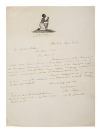 [SLAVERY & ABOLITION]. TAPPAN, Lewis (1788-1873). Autograph letter signed ("Lewis Tappan"), to William Weston PATTON (1821-1889), on abolitionist letterhead. New York, 20 April 1847.