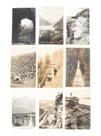 [EARLY PHOTOGRAPHY]. A group of 36 real photo postcards capturing landscapes in the United States and beyond, incl. western scenes.