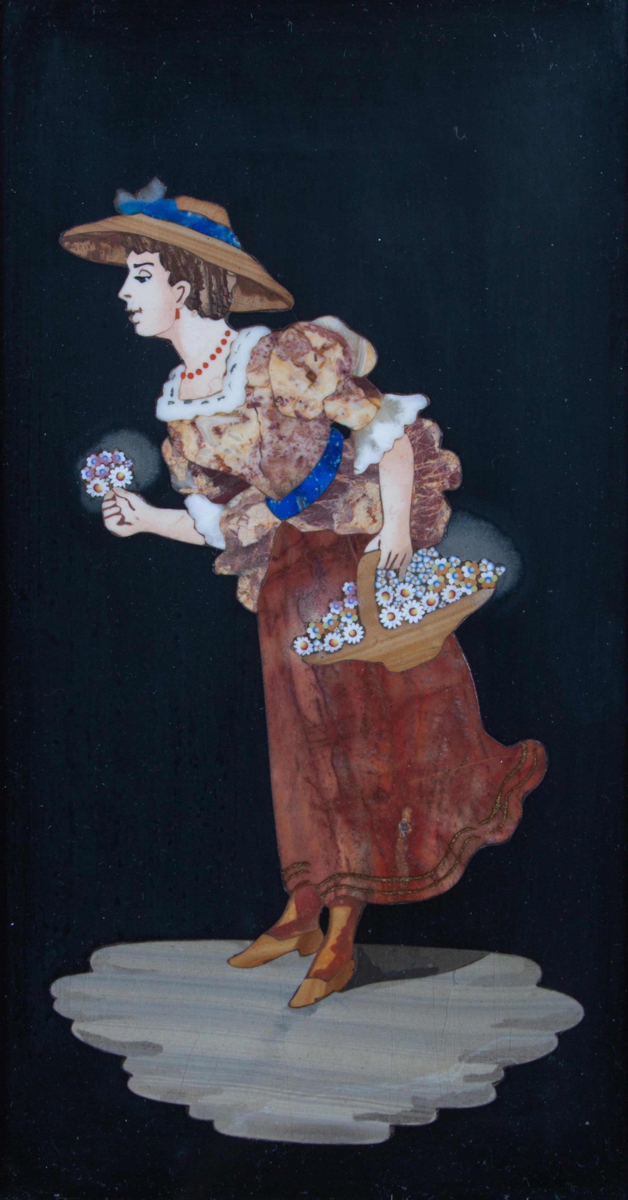 Three Italian Pietra Dura Plaques First: 5 1/4 x 7 1/2 inches. — 19TH/20TH CENTURY