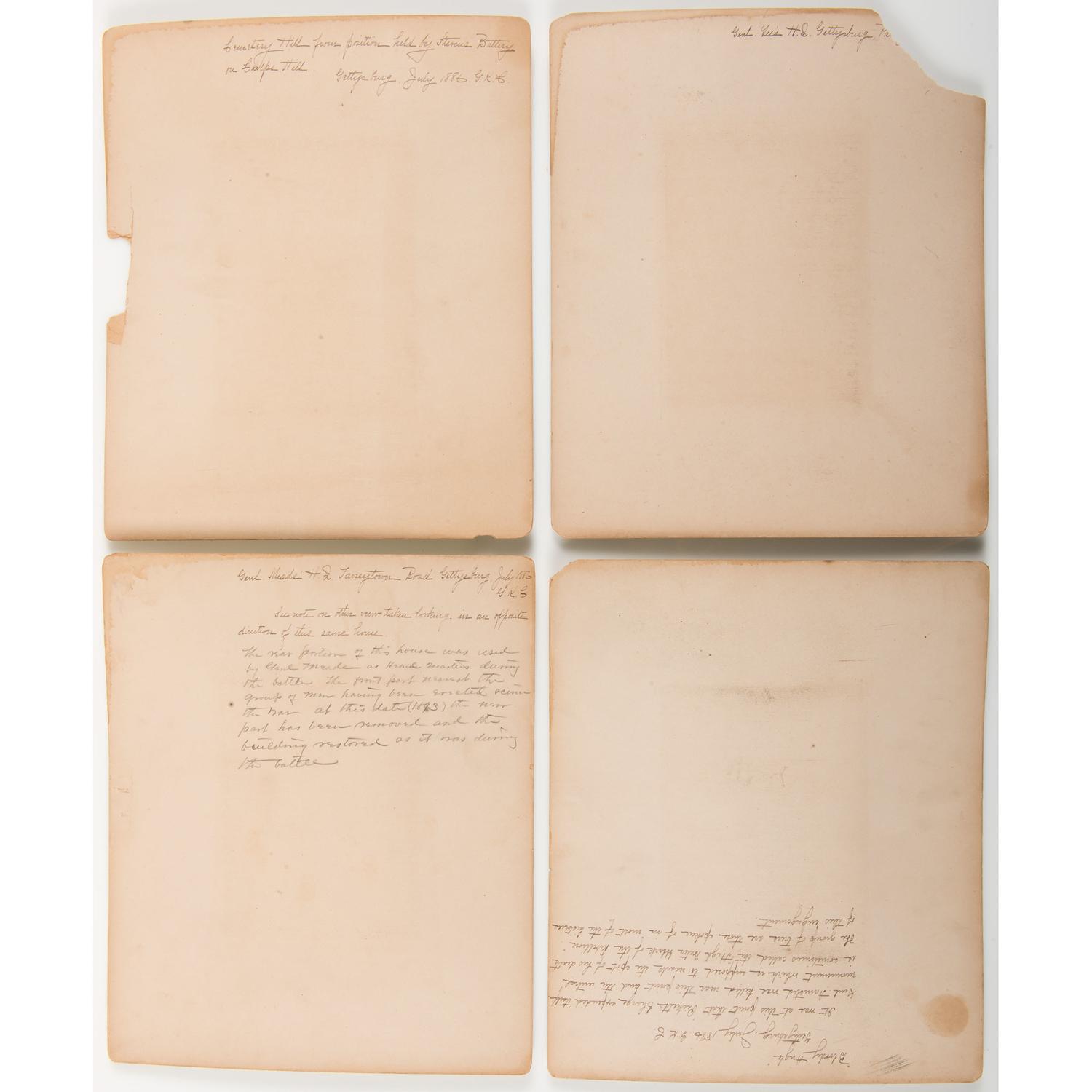 Gettysburg Reunion Photograph Collection Identified to Lieutenant George K. Collins, 149th New York Infantry, Twice WIA
