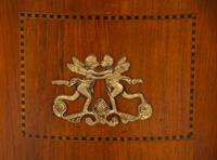 A Louis XV/XVI Transitional Style Gilt Metal Mounted Fruitwood Side Table