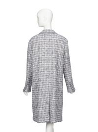 Chanel, Grey Fantasy Tweed Double Breasted Coat