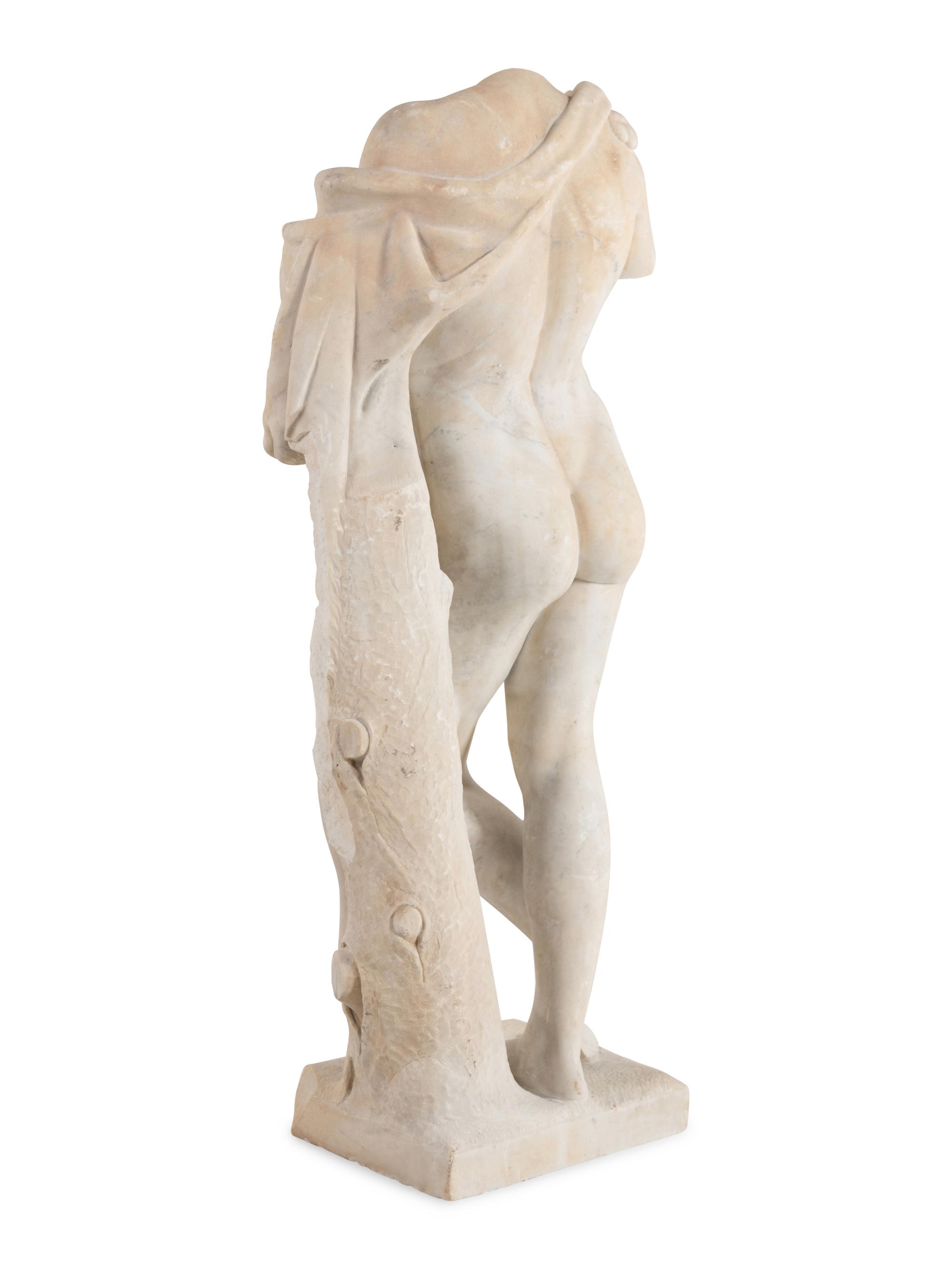 A Grand Tour Carved Marble Figure of Dionysus