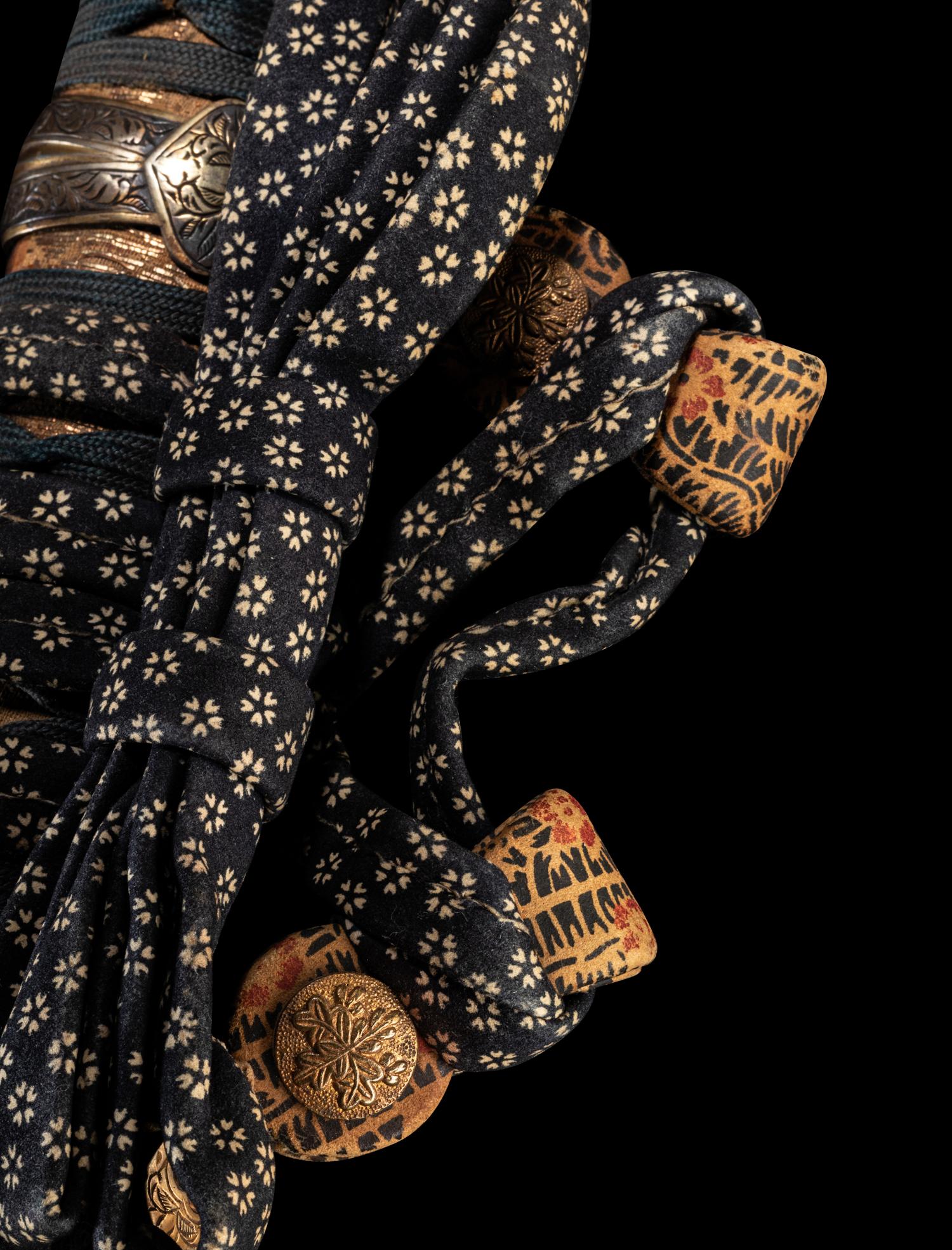 A Set of Sword Fittings and Scabbard for A Tachi