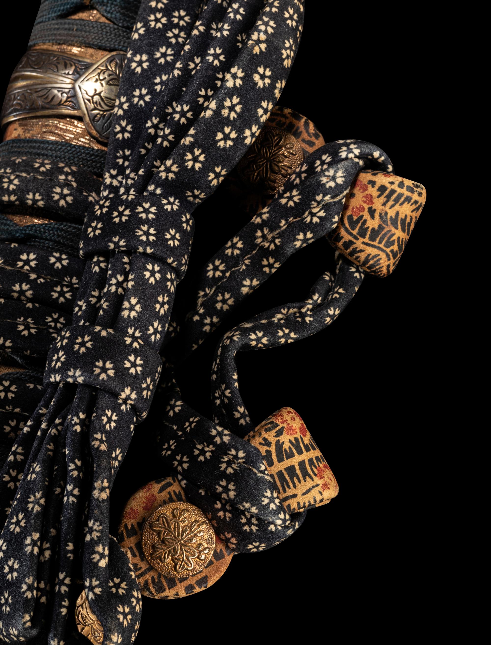 A Set of Sword Fittings and Scabbard for A Tachi