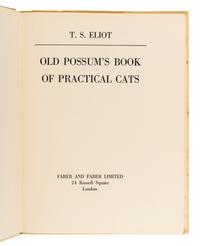 ELIOT, Thomas Stearns (1888-1965). Old Possum's Book of Practical Cats. London: Faber and Faber, 1939.