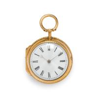 NATHAN MULLENS, GOLD-FILLED OPEN FACE POCKET WATCH