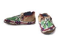 Sioux Beaded Hide Moccasins