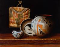 Mimbres, Stork and Fish