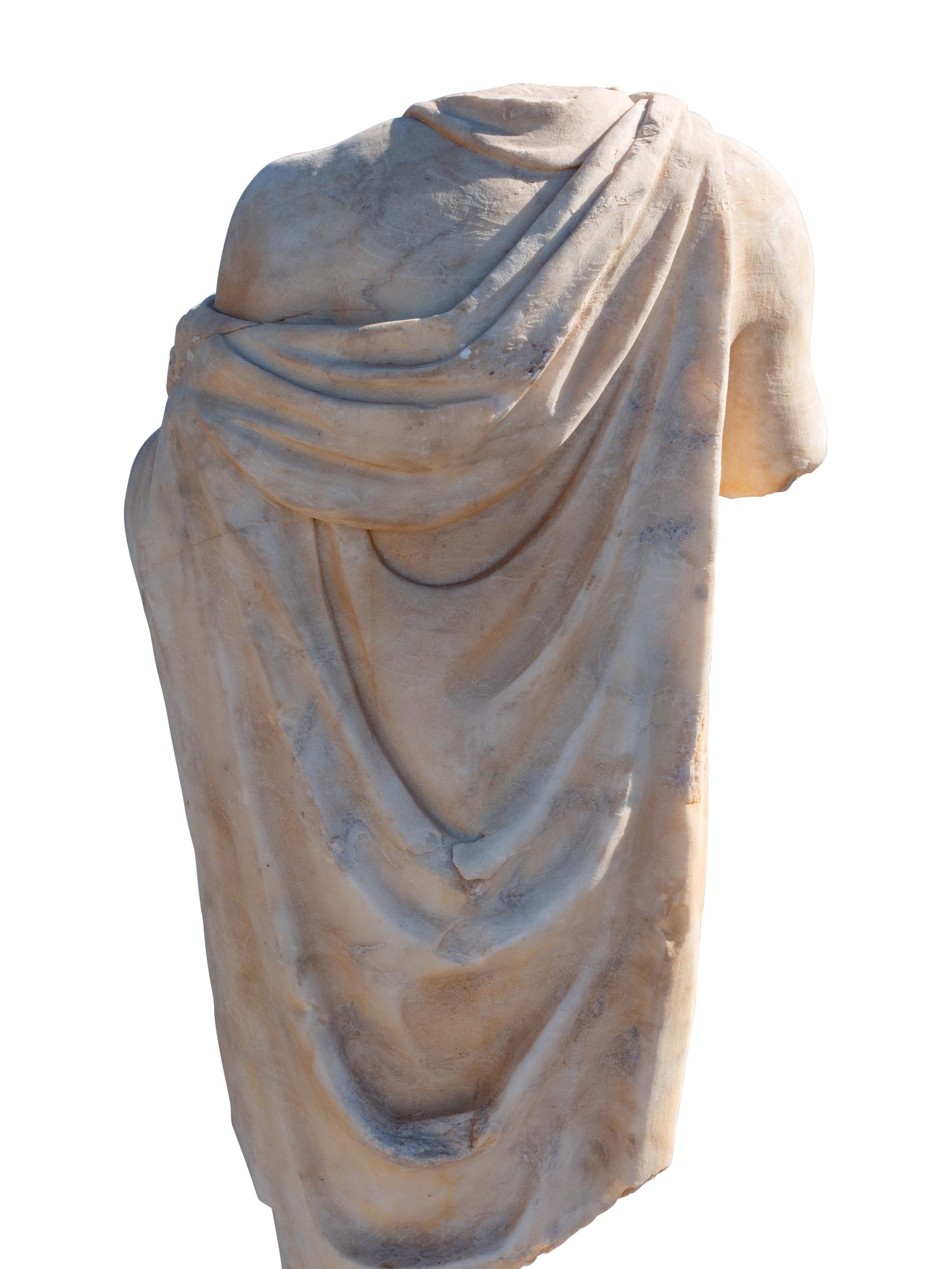 An Italian Marble Male Torso