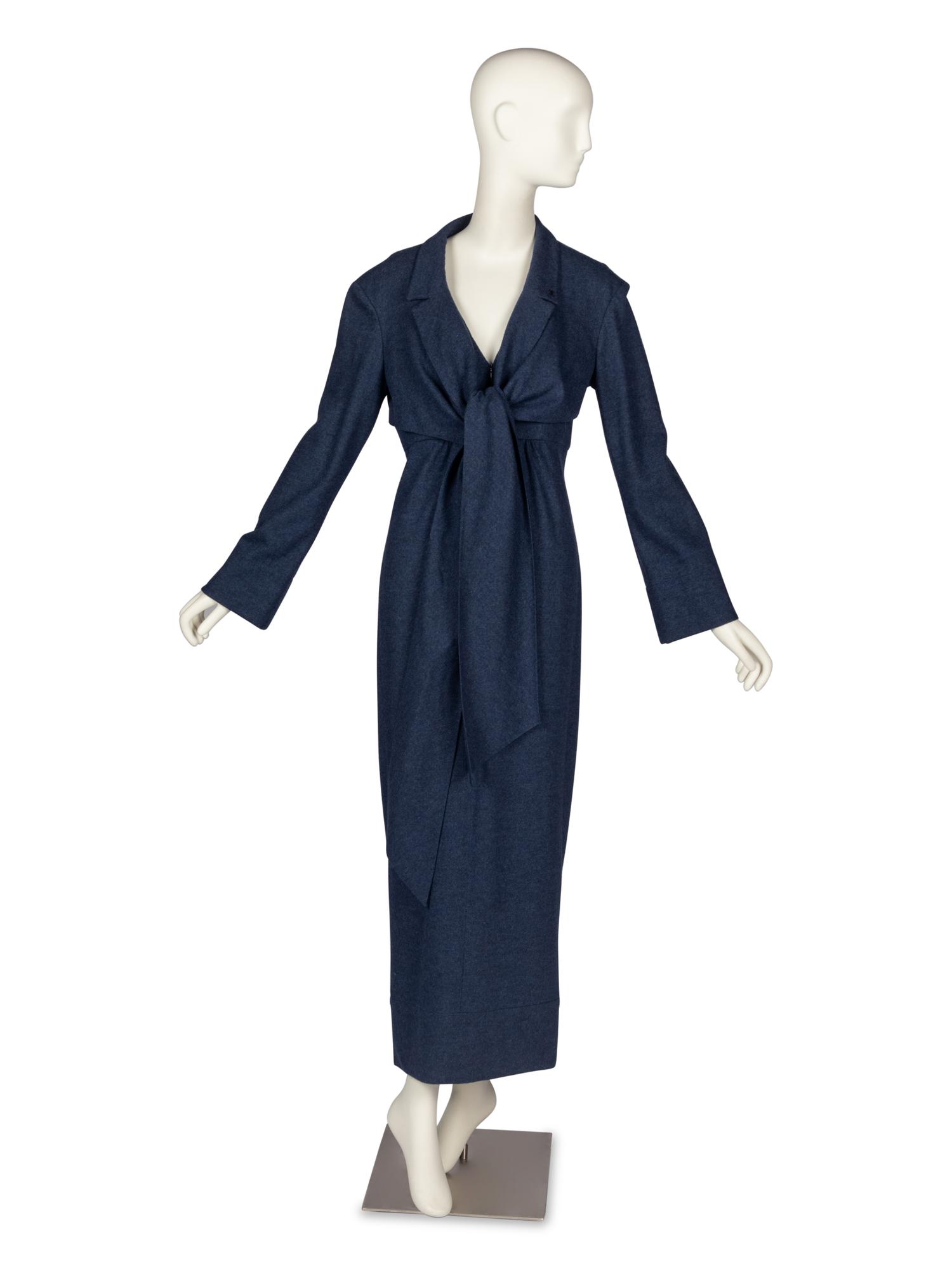 Chanel Long Wool Dress