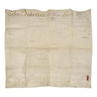 [Philadelphia] [Willing, Thomas] Signed Philadelphia 1758 land indenture