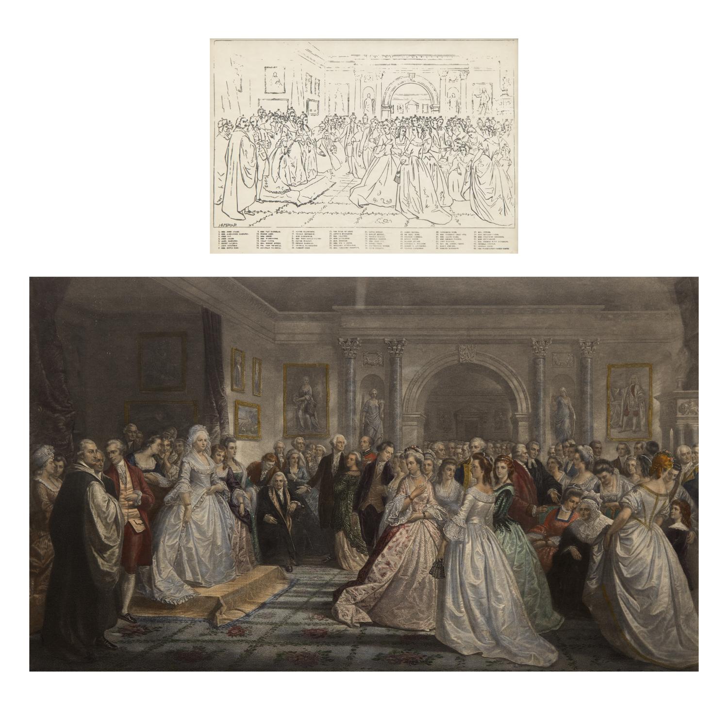 [Presidential] Huntington, D(aniel). Lady Washington's Reception. From the original Picture in the possession of A.T. Stewart Esq.